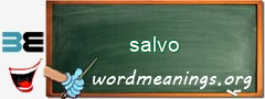 WordMeaning blackboard for salvo